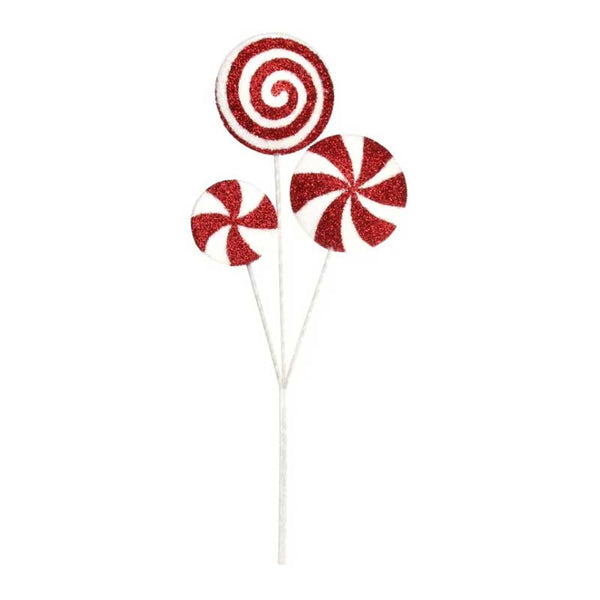 Red & White Candyland Wheel Spray image 0
