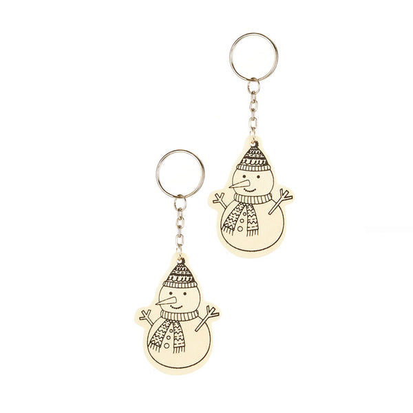 Premier Colour Your Own Wooden Keyrings (Assorted Designs) image 2