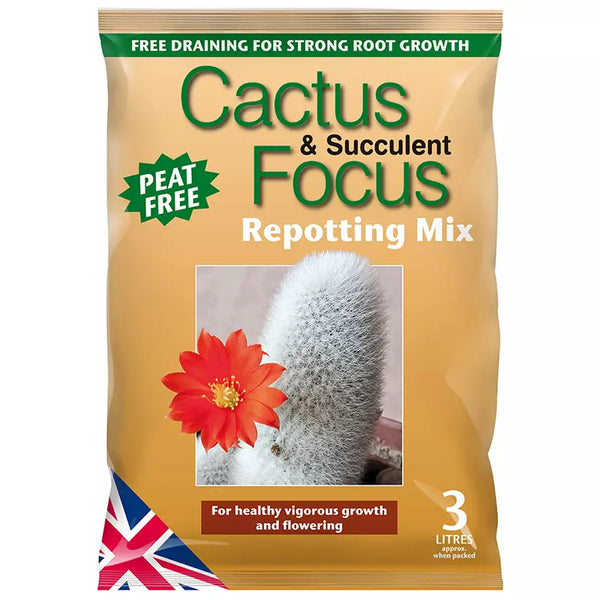 Growth Technology Cactus & Succulent Focus Peat-Free Repotting Mix (3 litres) image 0