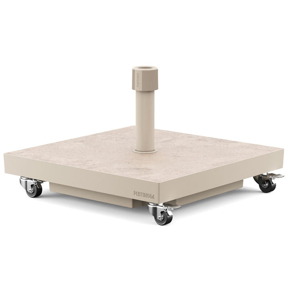 Platinum Ceramica Wheeled Parasol Base - Sandstone image 0