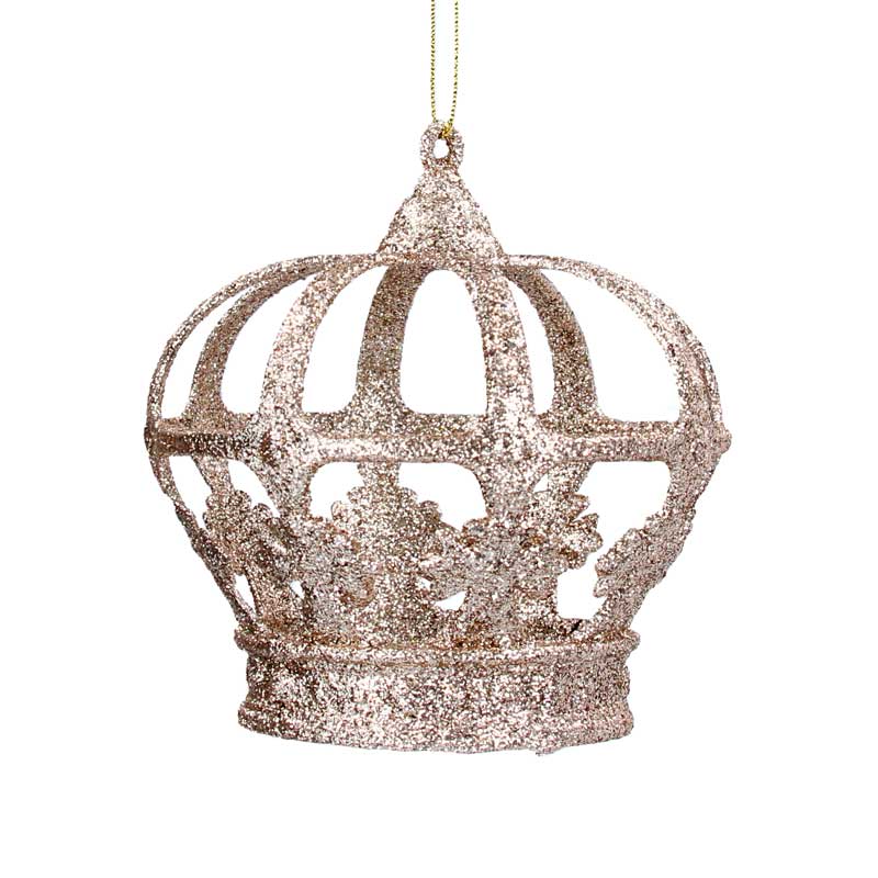 Gisela Graham Gold Glitter Acrylic Crown image 0