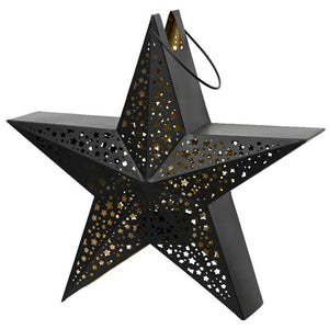 Black Star Shaped Lantern image 0