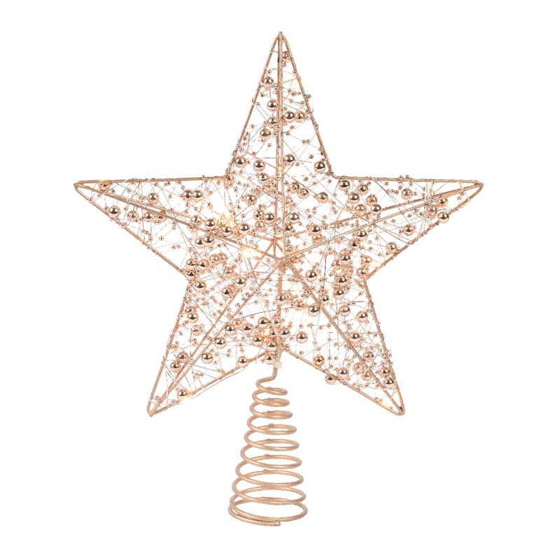 Lumineo LED Gold Star Tree Topper image 0