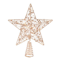 Lumineo LED Gold Star Tree Topper image 0