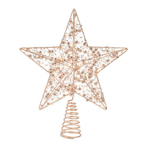 Lumineo LED Gold Star Tree Topper image 0