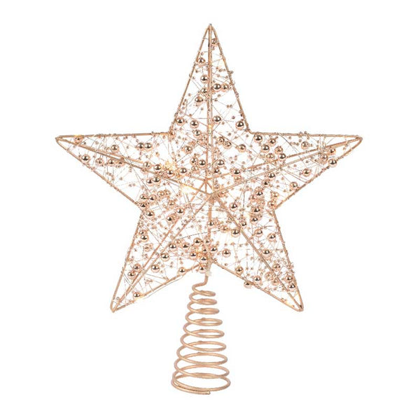 Lumineo LED Gold Star Tree Topper image 0