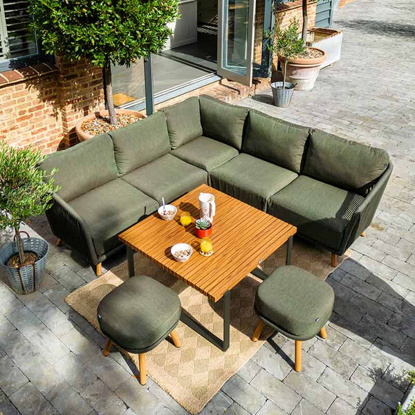 Hartman Eden Mini Corner Sofa Patio Set with Square Table image 3