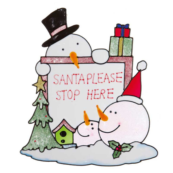 Premier Santa Stop Here Window Sticker (Assorted Designs) image 2