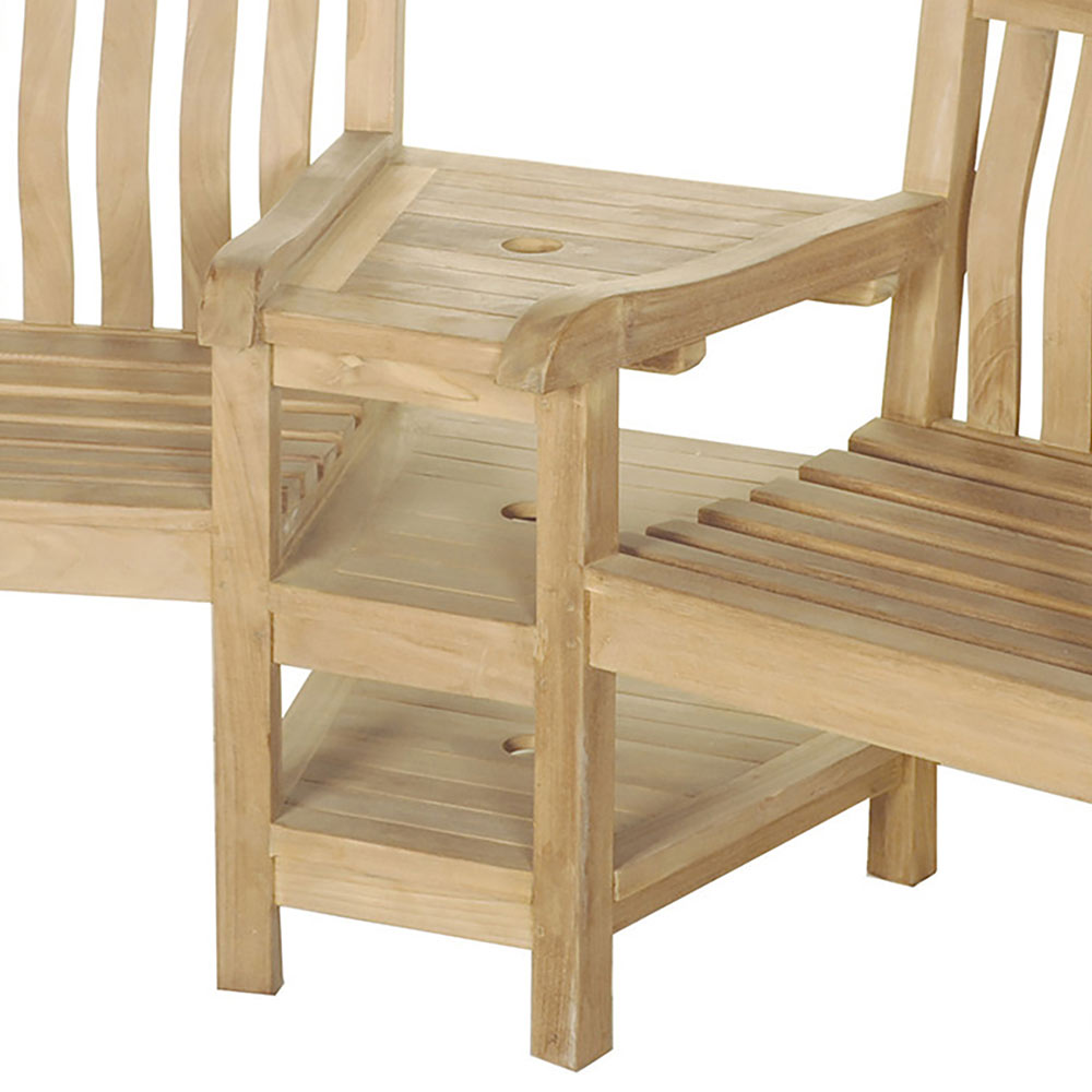 Bramblecrest Wooden Tete a Tete Love Seat image 0
