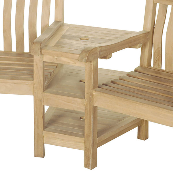 Bramblecrest Wooden Tete a Tete Love Seat image 1