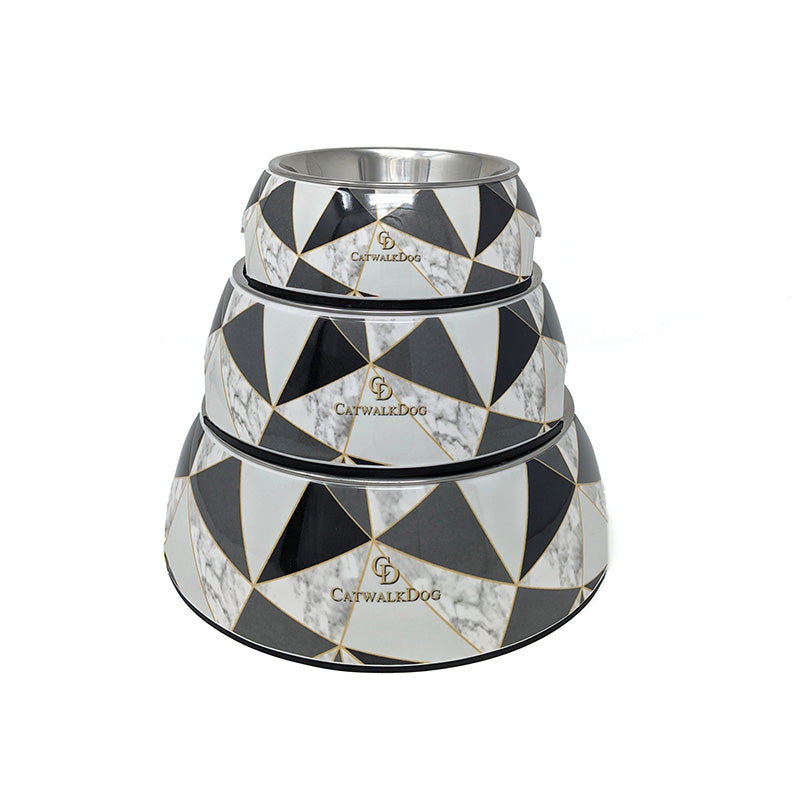 CatwalkDog Geo-Deco 2-in-1 Dog Bowl image 0
