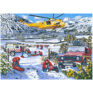 House of Puzzles Mountain Rescue 1000 Piece Jigsaw Puzzle image 0