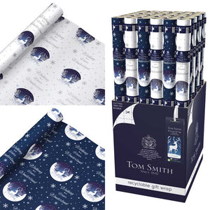 Tom Smith Winter Wonderland Luxury Gift Wrap - 4m (Assorted Designs) image 0