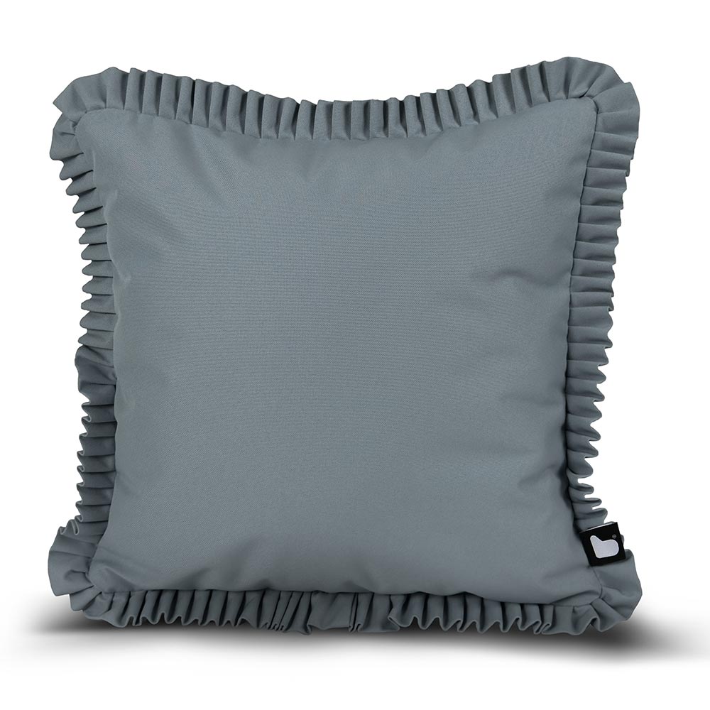 Extreme Lounging B-Cushion Frill, 43 x 43cm – Silver Grey image 0