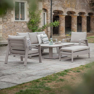 Bramblecrest Prague Sofa Set in Latte with Rectangular Height-Adjustable Table (Seats 7) image 5
