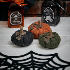 Langs Dark Knit Fabric Pumpkin (Assorted Designs) image 0