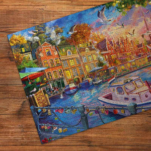 Gibsons Harbour Reflections 500 Piece Jigsaw Puzzle image 2