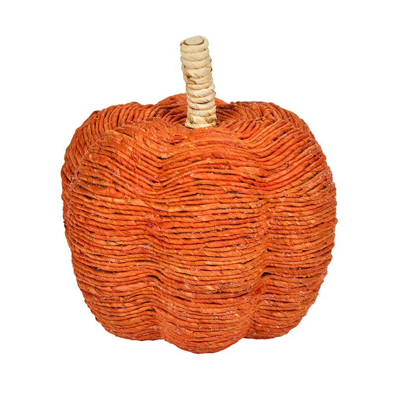 Orange Extra Large Raffia Pumpkin image 0