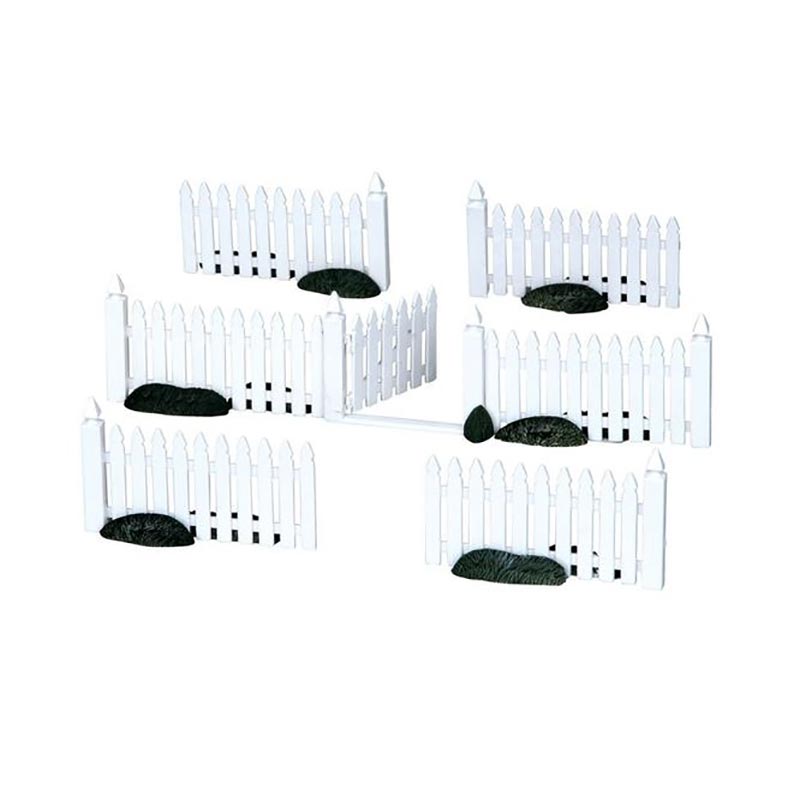 Lemax Plastic Picket Fence (Set of 7) image 0