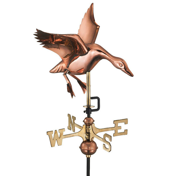 Espira Copper Landing Duck Cottage Weathervane image 1