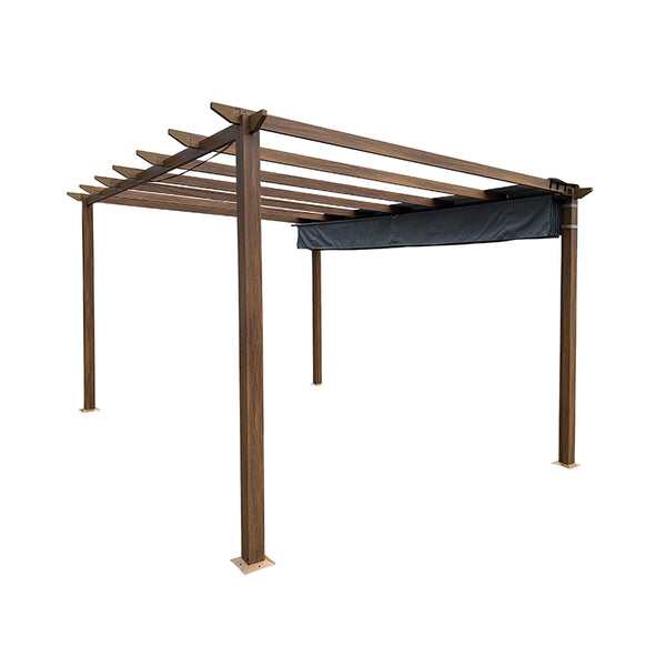 Hartman Monza Folie Rectangular Pergola with Grey Canopy (4m x 3m) image 4