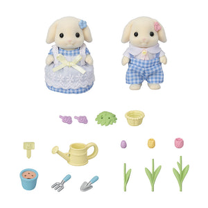 Sylvanian Families 'Blossom Gardening Set - Flora Rabbit Sister & Brother' image 2