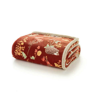 Deyongs Ultra Plush Sherpa Throw - Autumnal Woodland image 1