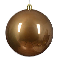 Decoris Large Shatterproof Bauble in Ginger Brown image 0