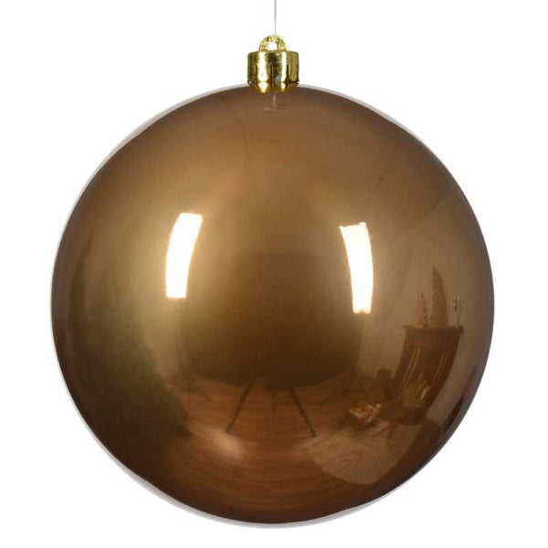 Decoris Large Shatterproof Bauble in Ginger Brown image 0