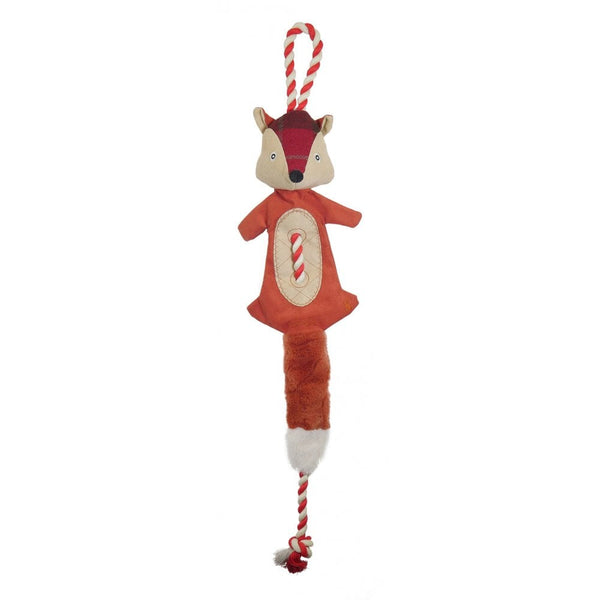 Joules Rope Heritage Tweed Fox Dog Toy image 0