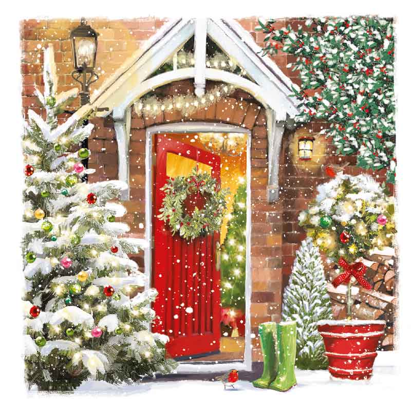 Ling Design Charity Christmas Cards - Christmas Lights (Pack of 6) image 0