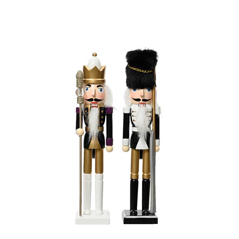 Decoris Black &amp; Gold Nutcracker (Assorted Designs) image 0