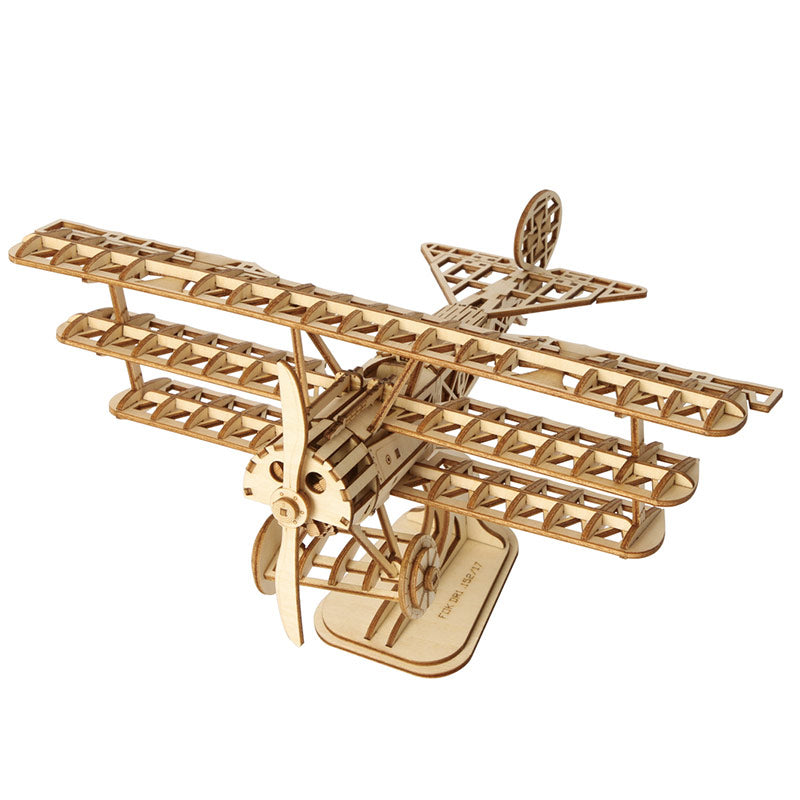 Robotime Airplane DIY Wooden 3D Puzzle image 0