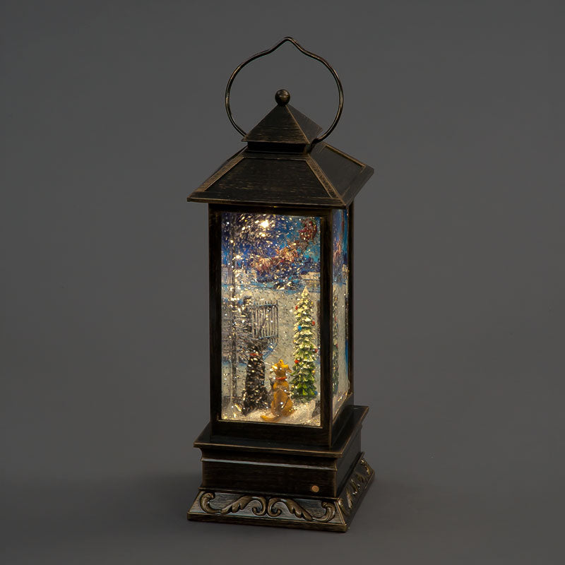 SnowTime LED Cats &amp; Dogs Water Lantern image 0