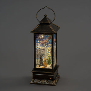 SnowTime LED Cats &amp; Dogs Water Lantern image 0