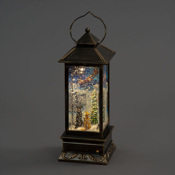 SnowTime LED Cats &amp; Dogs Water Lantern image 0
