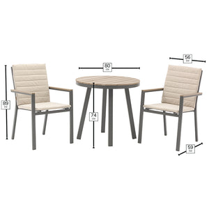 Bramblecrest Zurich 2 Seat Garden Bistro Set image 5