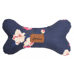 Joules Plush Navy Floral Bone Dog Toy image 0