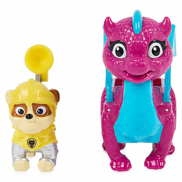 PAW Patrol, Rescue Knights Chase and Dragon Draco Action Figures Set, Ages 3+ image 3