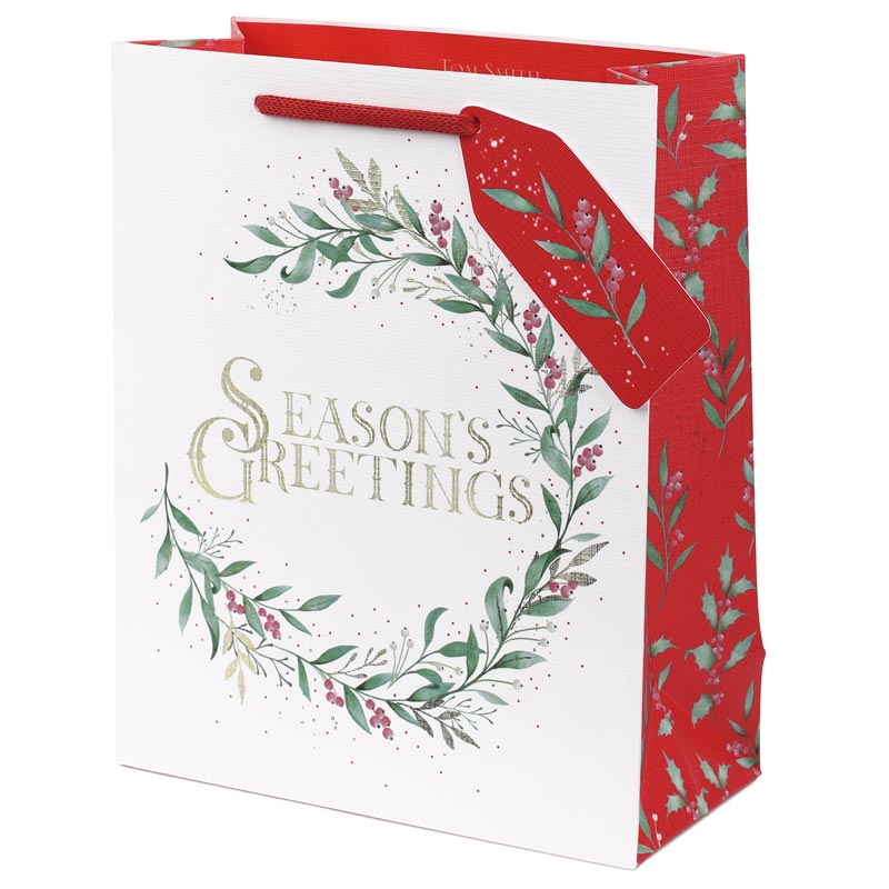 Tom Smith Festive Home Medium Gift Bag image 0