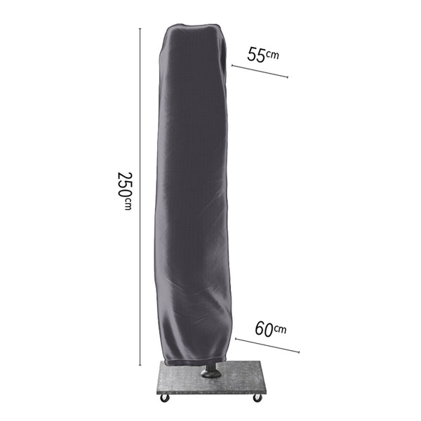 Platinum Aerocover for Free Arm Side Post Parasol - 250 x 55 / 60cm image 0