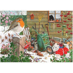 House Of Puzzles Robin Redbreast 1000 Piece Jigsaw Puzzle image 0
