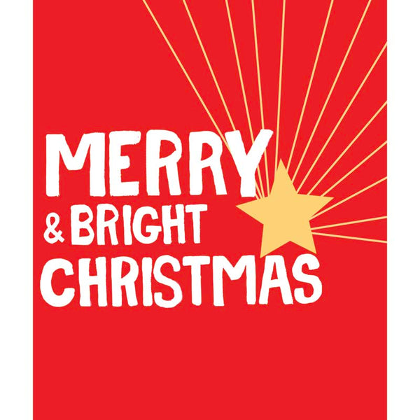 Paper Salad Merry & Bright Christmas Star Christmas Card image 0