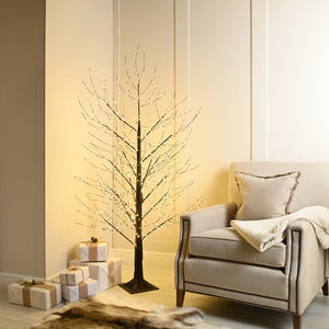 Festive Lit Microdot Black Tree image 0