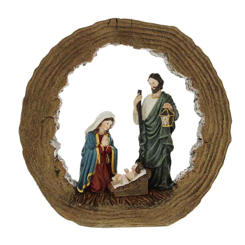 Festive Polyresin Nativity Scene image 0