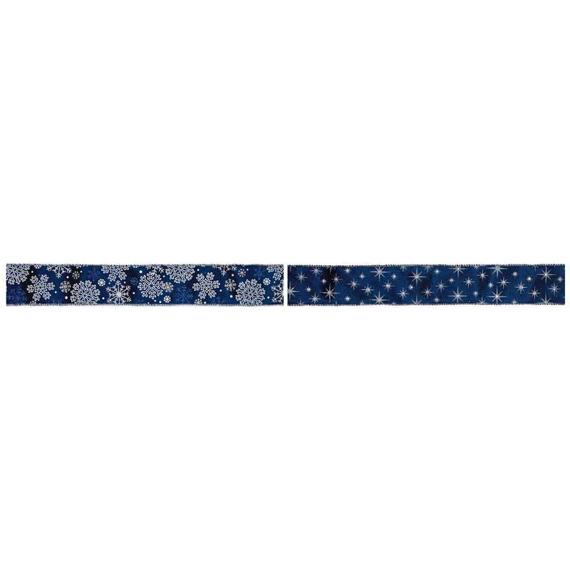 Premier Dark Blue & Silver Ribbon (Assorted Designs) image 0