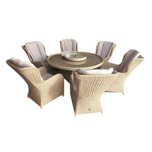 Orchard Life Mulberry 6 Seat Round Dining Set with 150cm Table &amp; Lazy Susan image 8