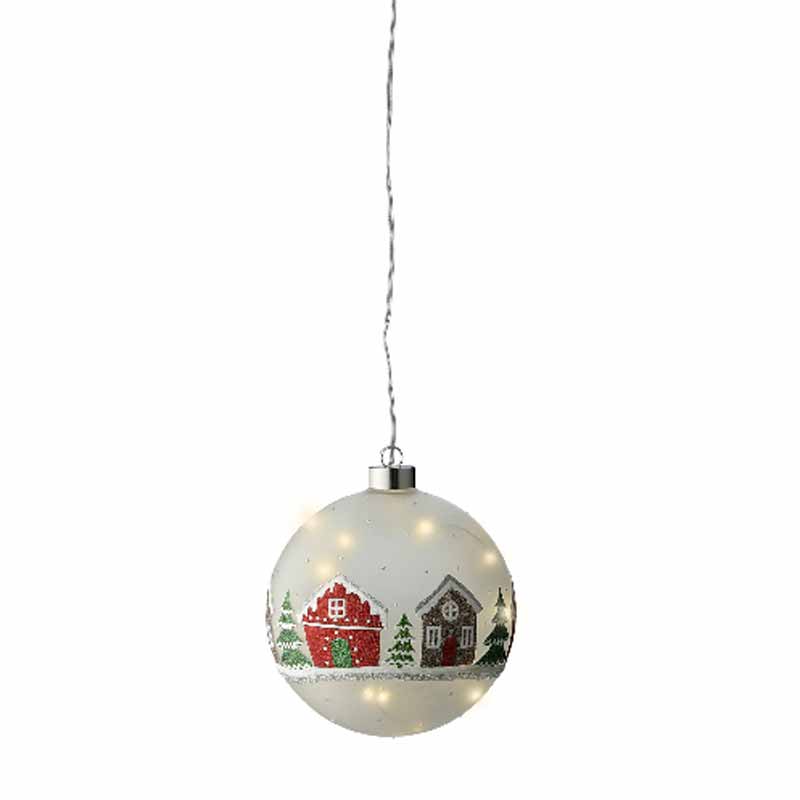 Lumineo Micro LED Hanging Snow Scene image 0