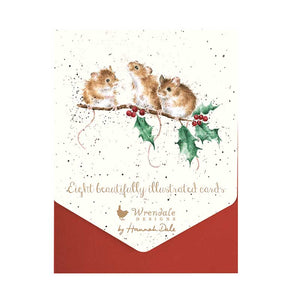 Wrendale Designs Notecard Pack - Christmas Mice (Pack of 8) image 2