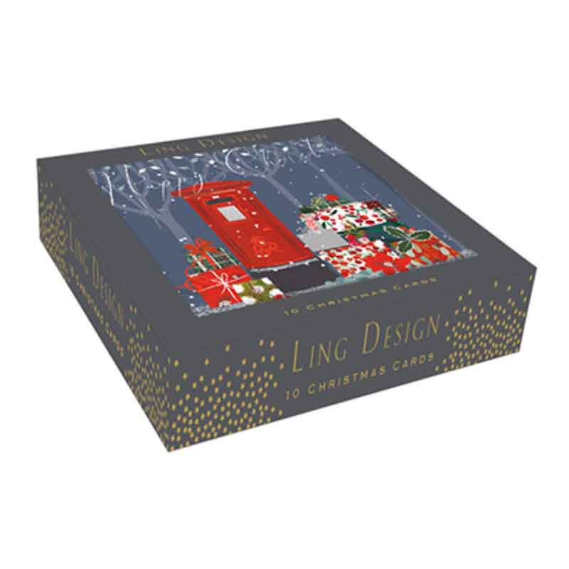 Ling Design Superior Christmas Cards - Christmas Post (Pack of 10) image 0